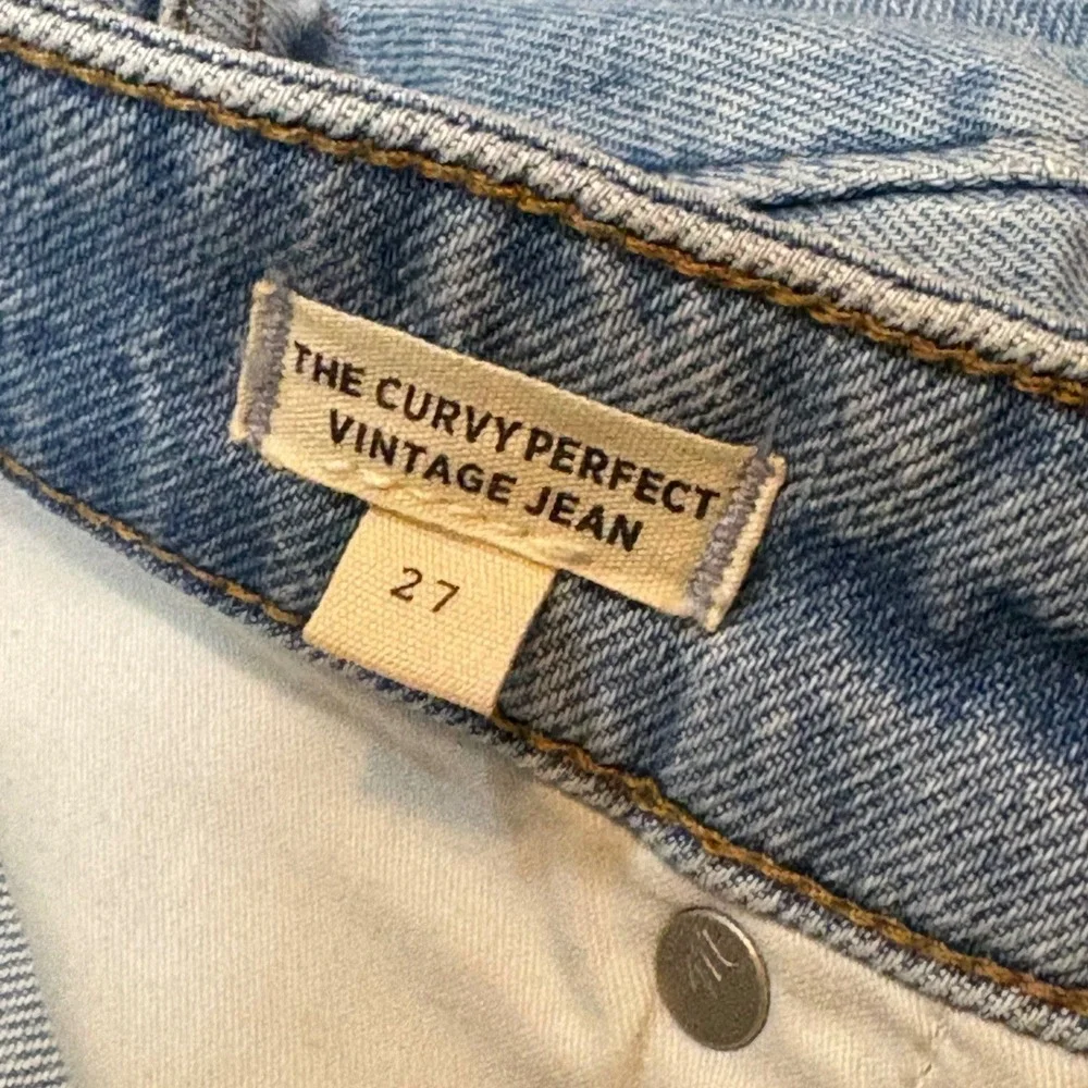 Madewell Women's Jeans Blue Size 27 Curvy Vintage Light Wash Distressed‎ NWOT - Picture 3 of 11